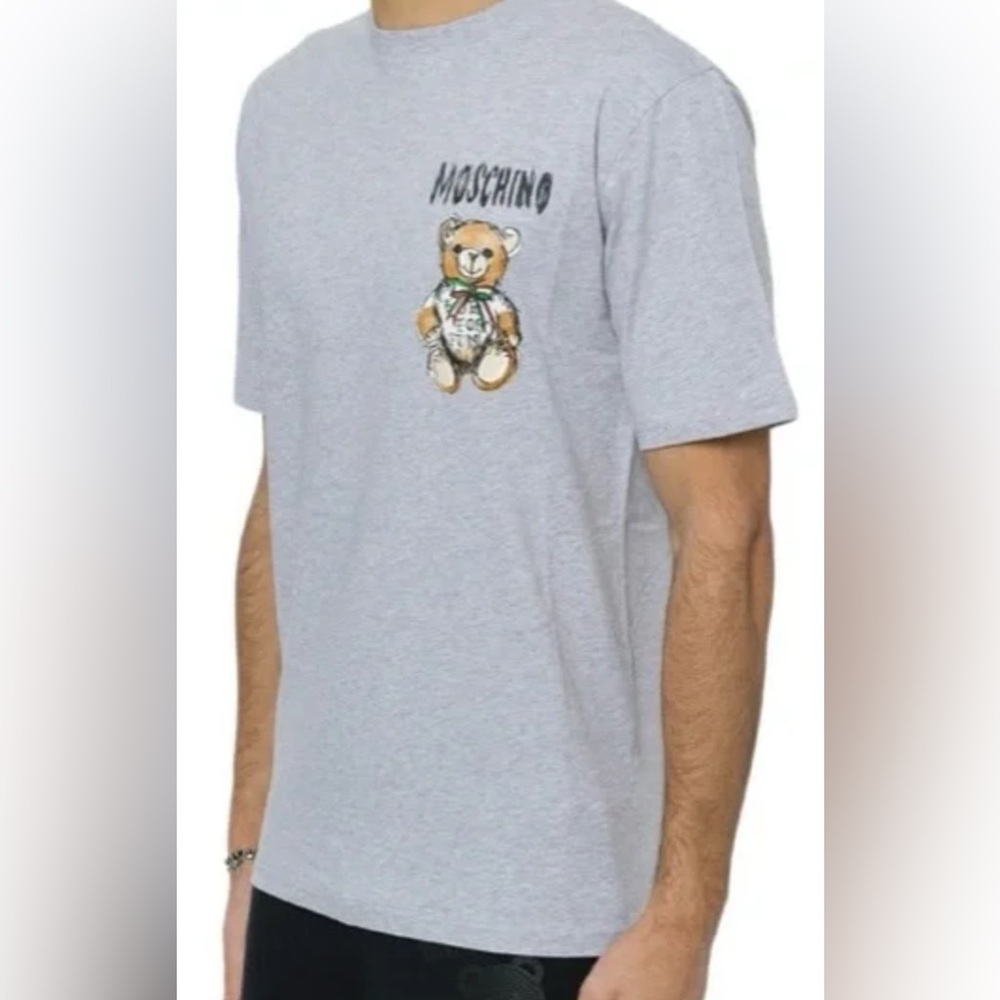 Moschino Gray Teddy Bear T-Shirt